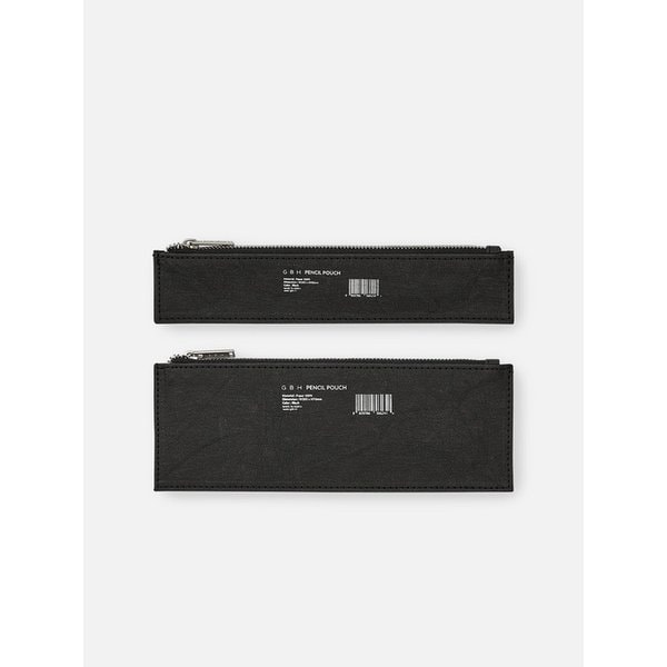 PENCIL POUCH BLACK (2 SIZES) 연필파우치