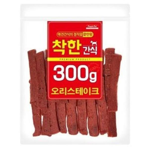 착한간식 오리스테이크 300g 강아지 애견간식(1)