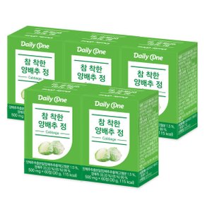 참 착한 양배추정 5통(총300정) 국산 양배추 추출분말