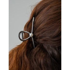 [단독]Simple pearl twist hair claw clip (3 colors)