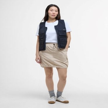 바버 [25SS]여성 아이보리 Farne 미니 스커트