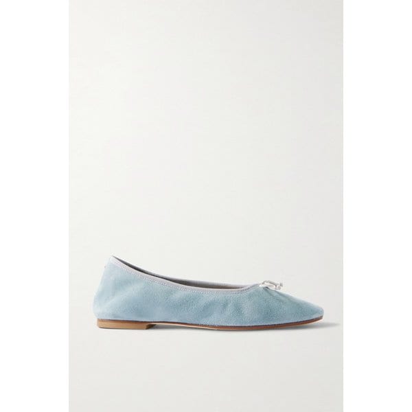 에이디 티비 보우 디테일 스웨이드 발레리나 플랫 슈즈 46376663162976796