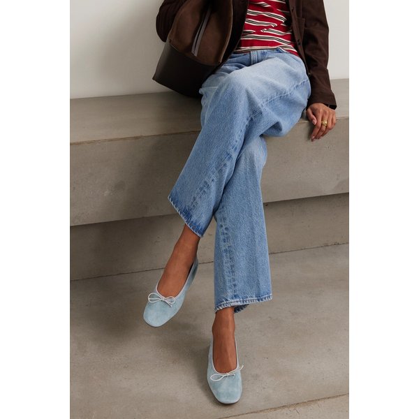 에이디 티비 보우 디테일 스웨이드 발레리나 플랫 슈즈 46376663162976796