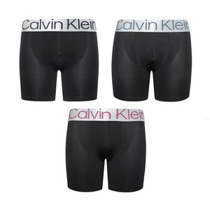 Calvin Klein 캘빈클라인 언더웨어 CK 남성 스틸 박서 브리프 팬티 속옷 드로즈 3팩 세트 NB3075-920