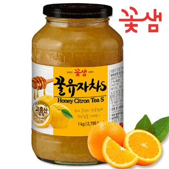  꽃샘 꿀유자차s 1kg