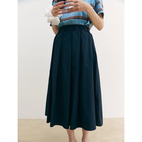 Rustle Flared Skirt_navy