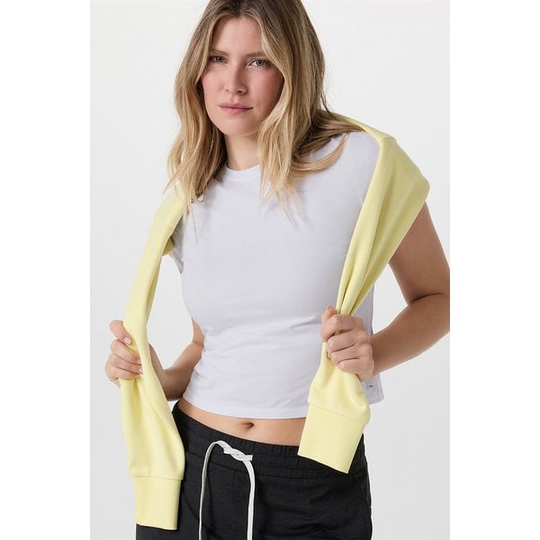 [여성] 반팔 페더 베이비 티 _ 화이트 VR25321047000