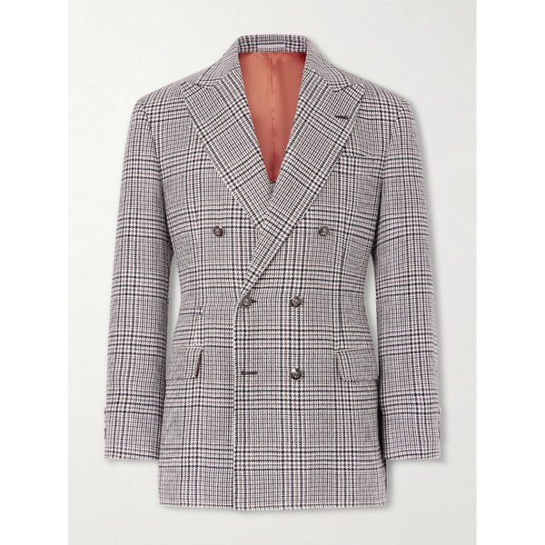 브루넬로쿠치넬리 프린스 오브 웨일즈 체크 트위드 블레이저 46376663163018843
