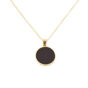 14k 오닉스 1.75cm 라운드 펜던트 OPDJP4237-1 (S6357219)