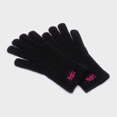 FLUFFY LOGO GLOVE BLACK