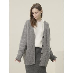 Suri Alpaca Heavy Cardigan _Grey