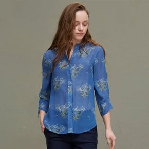 HWASHIN SILK BLOUSE IN BLUE