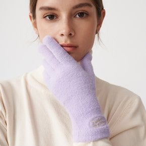 FLUFFY LOGO GLOVE PURPLE