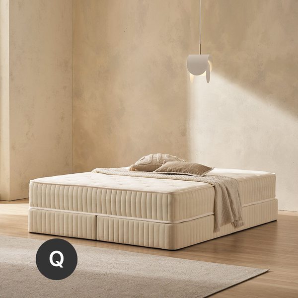 오슬로 오가닉 티타늄스프링 7존독립 타이트탑 메모리폼 퀸 매트리스 27cm