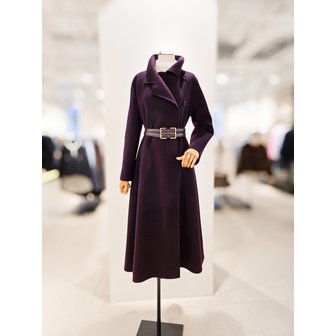 아이잗컬렉션 [파주점] [더아이잗컬렉션]캐시미어 블렌드 벨티드 플레어 롱 코트 CRBA0CTL11