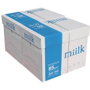 밀크 A4 85g 복사용지 2BOX 5000매/A4용지 복사지