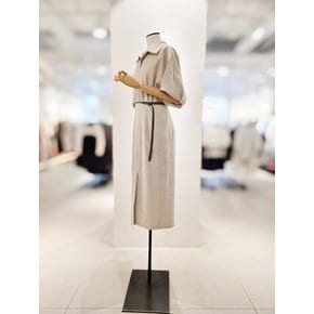 [파주점] 오픈 칼라넥 볼륨 슬리브 롱 원피스 CR6A0OP071