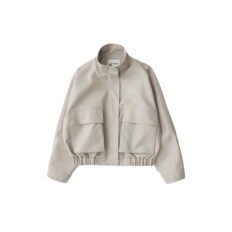 9056 VEGAN LEATHER BLOUSON_BEIGE