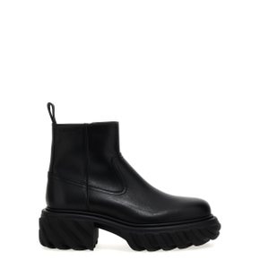 오프 화이트 Ankle boots OMID029F23LEA00110101010 Black