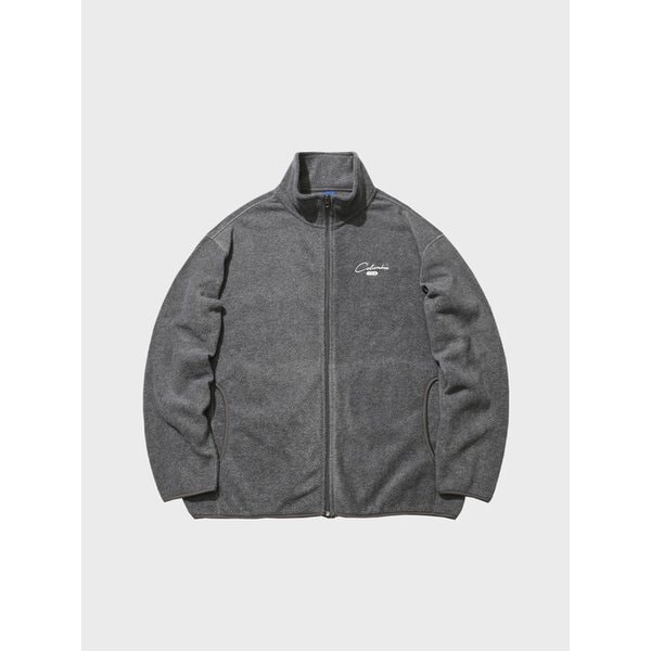CU OLDSCHOOL LOGO LIGHT FLEECE ZIP-UP JACKET CM그레이