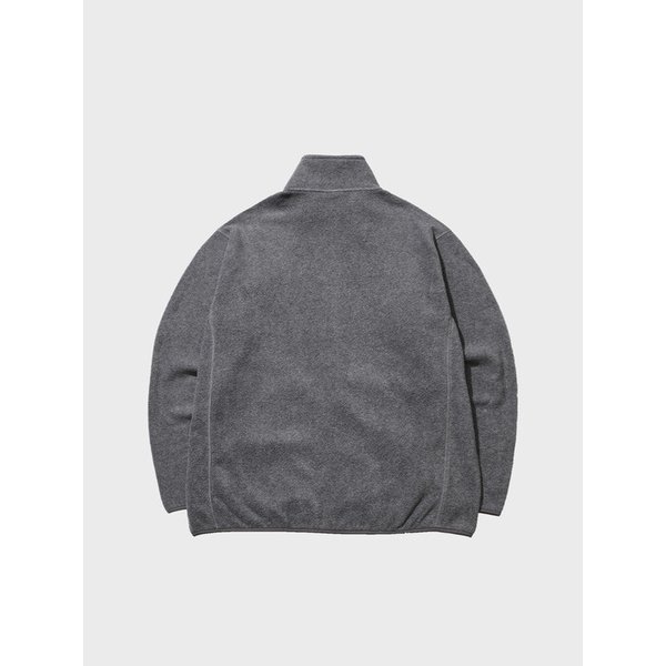 CU OLDSCHOOL LOGO LIGHT FLEECE ZIP-UP JACKET CM그레이