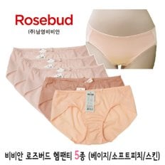 [무료배송] 남영비비안 로즈버드 티나지않는 노라인 여성 헴팬티5종(90~105)