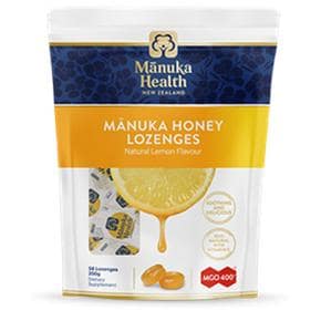 [해외직구] 마누카헬스 허니 레몬 로젠지 250g Manuka Health Honey Lemon Lozenges