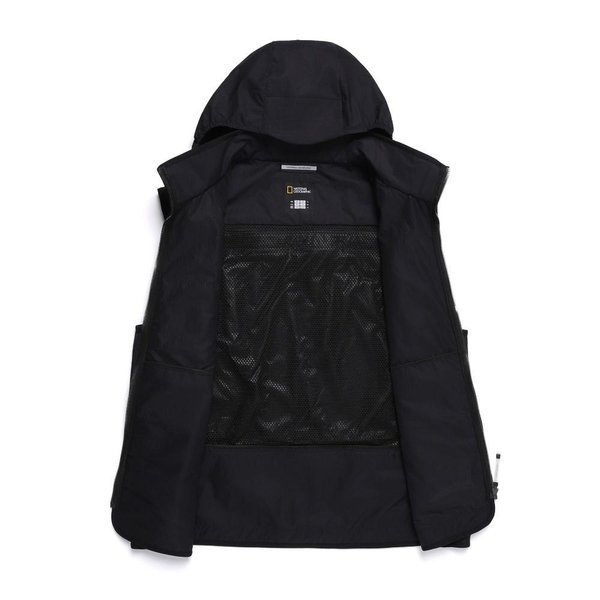 [여주점] N252MVT100 NRN 하이브리드 후드 베스트 CARBON BLACK