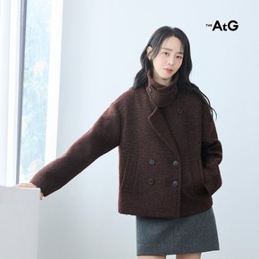 26FW 부클 텍스쳐드 더블 숏코트