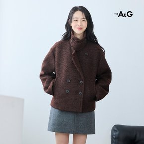 26FW 부클 텍스쳐드 더블 숏코트