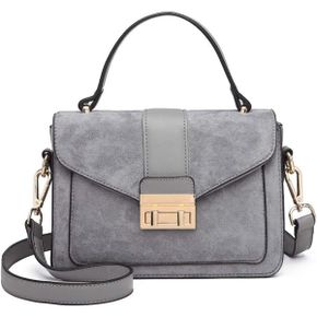 영국 미스룰루 숄더백 Miss Lulu Women Top Handle Bag Suede Handbags Pu 레더 Shoulder Elegan