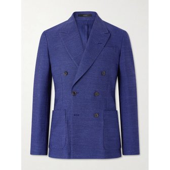 폴스미스 울 리넨 실크 블렌드 더블브레스트 블레이저 46376663163069689