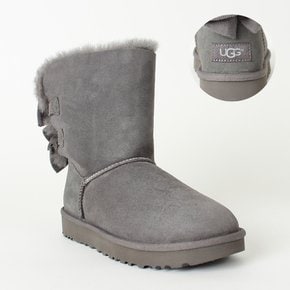 어그 베일리 보우 숏 러플 여성 부츠 1095794 차콜 UGG BAILEY BOW SHORT RUFFLE