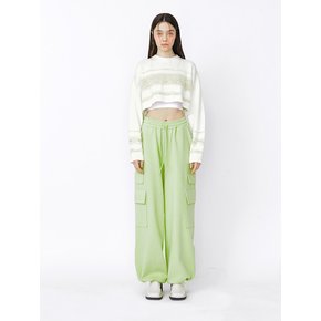 CARGO JOGGER PANTS - YELLOW GREEN