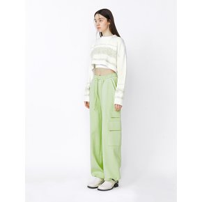 CARGO JOGGER PANTS - YELLOW GREEN