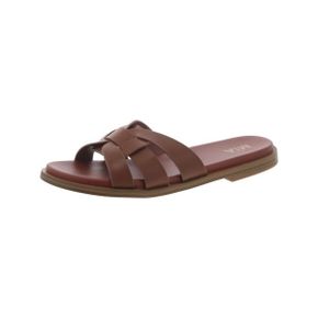 5366020 Mia Womens Faux Leather Woven Slide Sandals