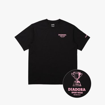 디아도라 [공식스토어] AIRTEX 트로피 반팔 티셔츠 BLACK (D4221LRS49BLK)