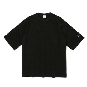 챔피온반팔티 JQS CKTS-3FM04-BK Made in USA T1011 7oz 나그랑 반팔티셔츠 Loose Fit (BLACK)