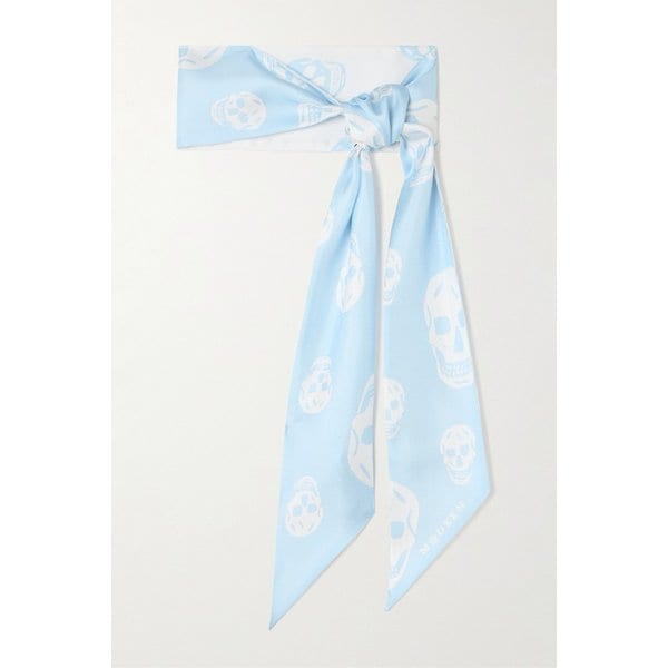 프린트 실크 트윌 스카프 46376663163019620