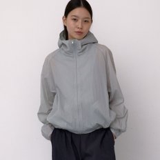 Nylon Hood Jumper (Light Grey)