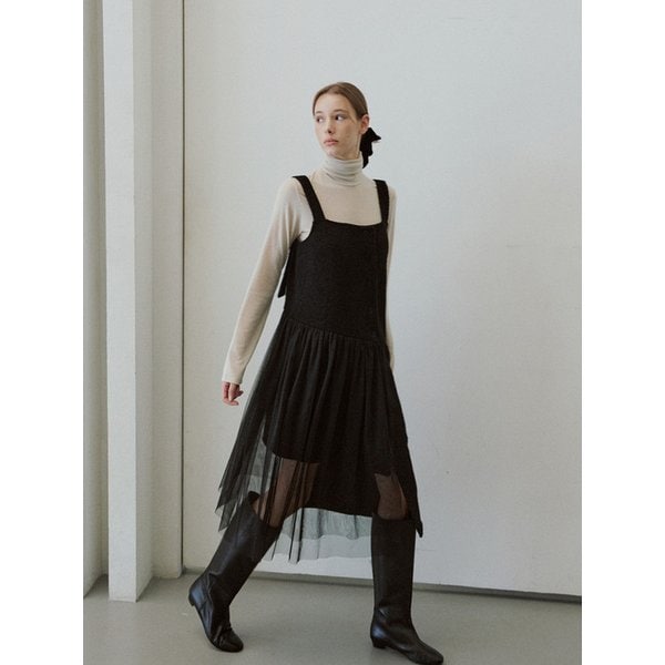 BLACK  SHA LAYERED ONEPIECE