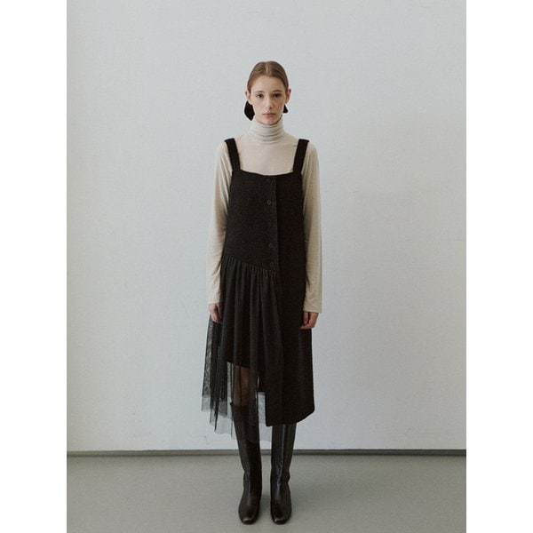 BLACK  SHA LAYERED ONEPIECE