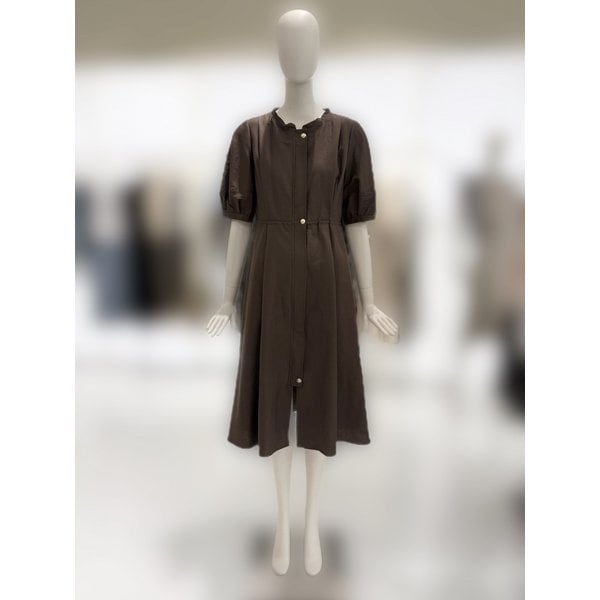 [부산점] [씨씨콜렉트] 집업 플레어 스트링 반팔 원피스 (E253MSE101BRA)