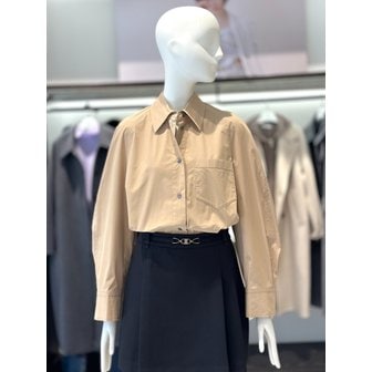 ZOOC [시흥점] 백 타이 포인트 코튼 혼방 루즈핏 셔츠 Z244MSC016