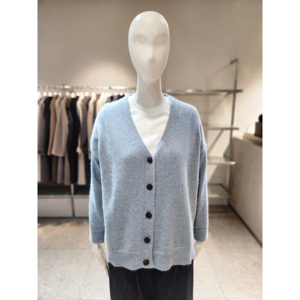 [여주점] [나이스클랍] 미디 기장 브이넥 니트 가디건 A254PWKA35
