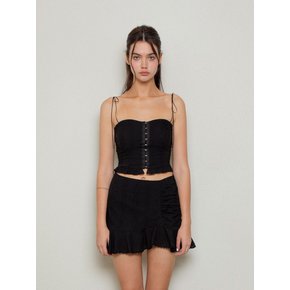 Lace bustier sleeveless (black)