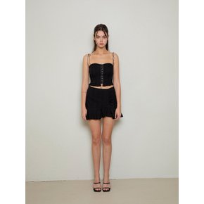 Lace bustier sleeveless (black)