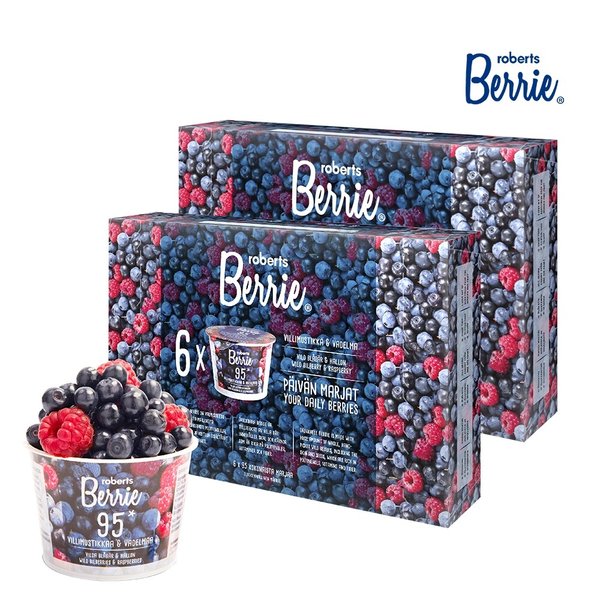 로버츠베리에 빌베리 라즈베리 95 2박스(100ml x 12팩)