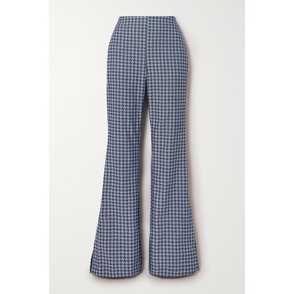 톨루 코커 The Vanguard 데님 자카드 플레어 팬츠 인디고 블루 1647597305242445