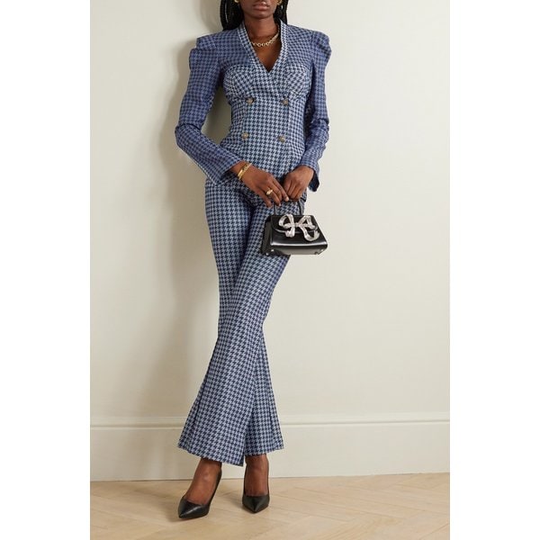 톨루 코커 The Vanguard 데님 자카드 플레어 팬츠 인디고 블루 1647597305242445